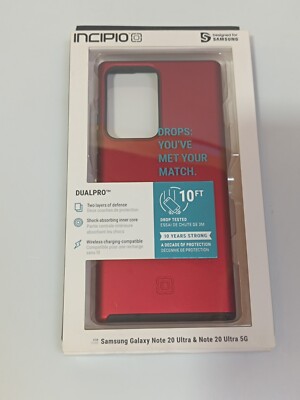 Incipio DualPro Case for Samsung Galaxy Note 20 Ultra/5G  Iridescent Red / Black