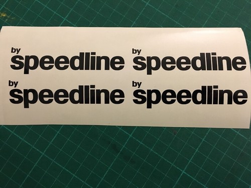 SPEEDLINE ALLOY WHEEL DECALS STICKERS X4 IN BLACK ALL COLOURS Comp Torini Corse - Picture 2 of 6