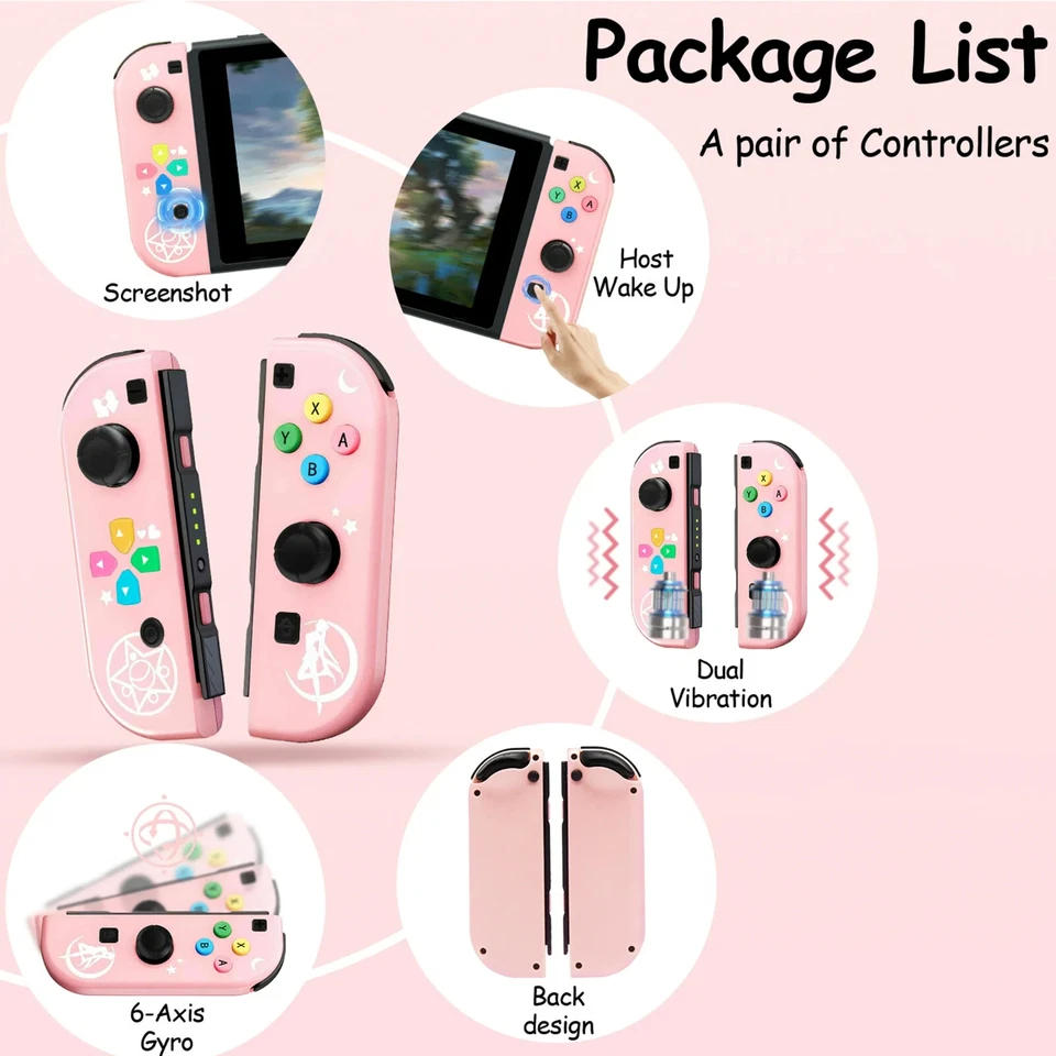 Switch Controller for Nintendo Switch, Switch Remote Control Supports Dual Vibra - Image 2 of 4