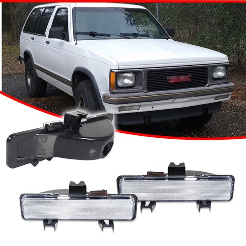 Luces de señal de estacionamiento delanteras transparentes para 83-93 Chevry S-10 / 82-90 GMC S-15 - Imagen 2 de 8