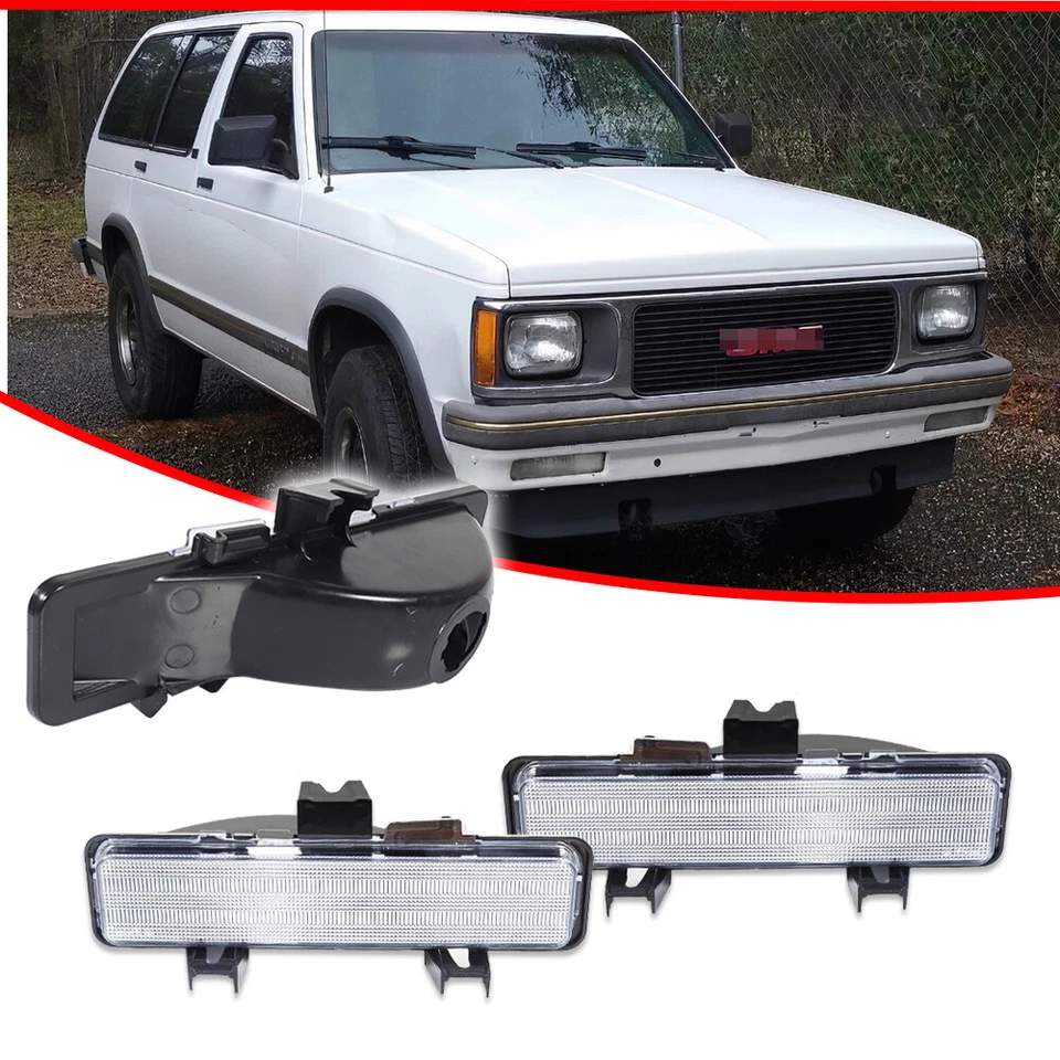 Turn Signal Light For 1982-1993 Chevy S10 1983-1994 S10 Blazer RH and LH Set - Image 2 of 4