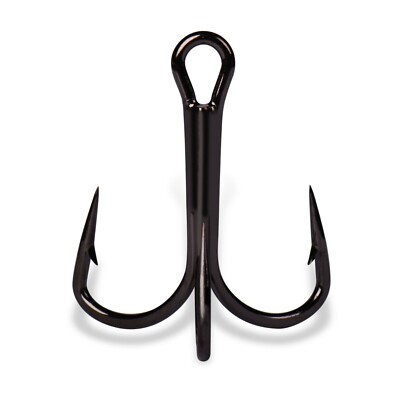 MUSTAD MUSKY TREBLE 2XSTRONG/TG100NP/10PACK/BLACK NICKEL-CHOOSE SIZE/3/0-4/0-5/0