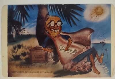 Conch Man Delmonico Restaurant Key West Florida Postcard Creepy ...
