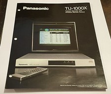 Vintage 1980’s Rare Panasonic TU-1000X NABTS Teletext Decoder Sales Brochure