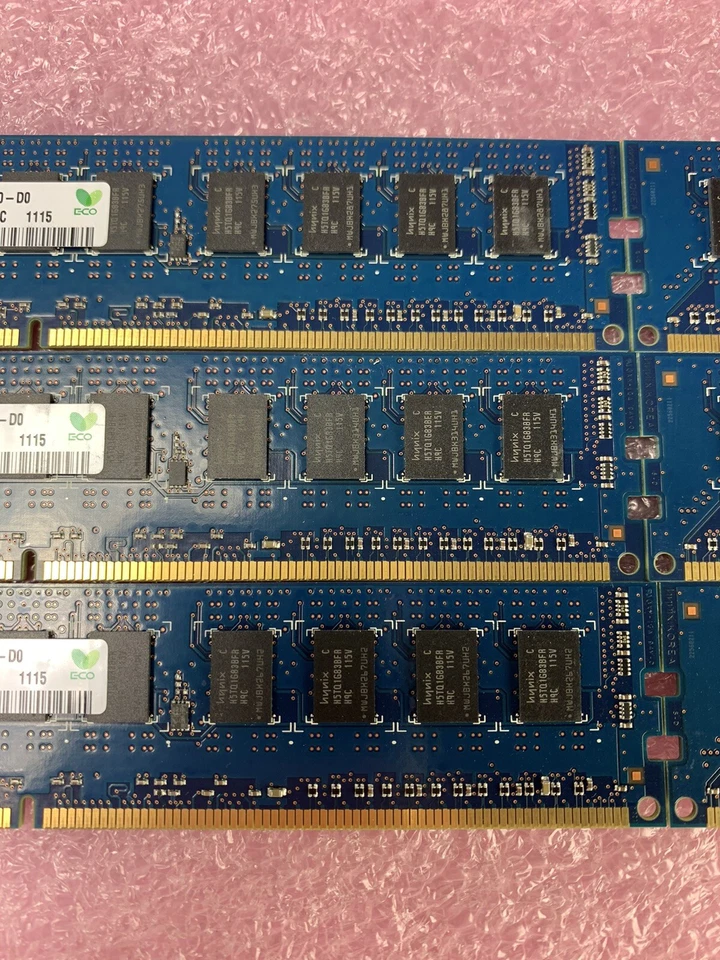 Hynix 6GB Kit 6x1GB 1Rx8 PC3-10600E-9-10-D0 Server RAM HMT112U7BFR8C - Image 3 of 4