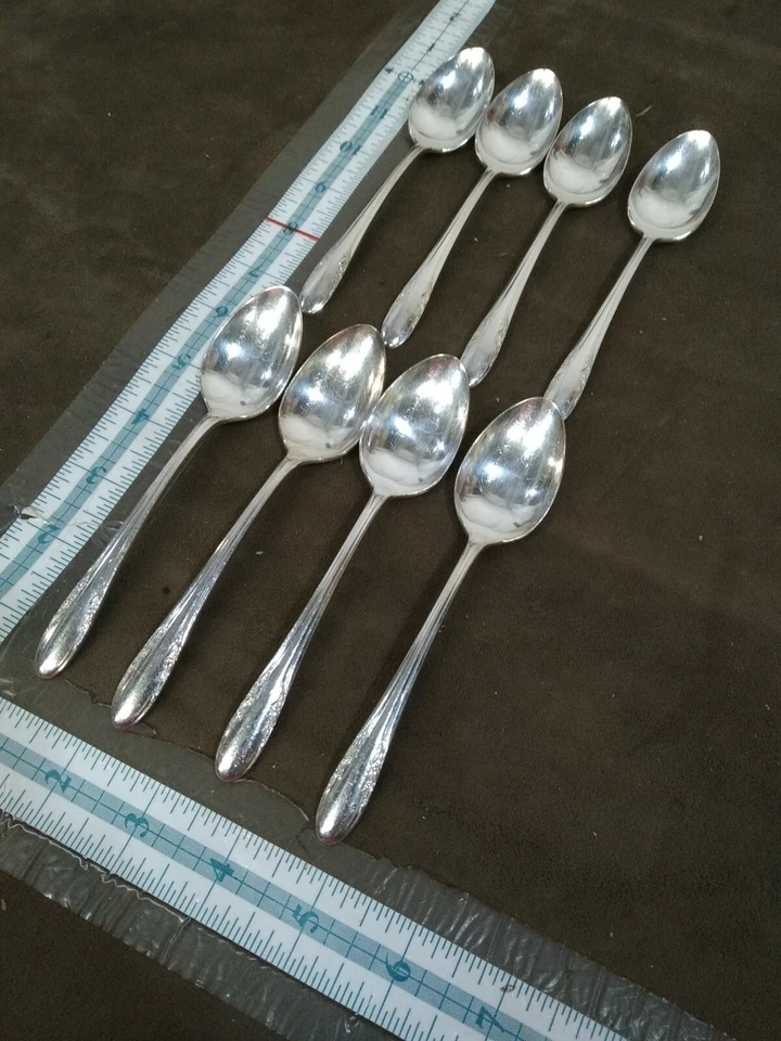 Cubiertos de plata Alvin Fashion Lane 1940 8 cucharaditas Foto 3 de 4