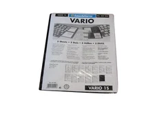 5 Lighthouse Vario 1 Pocket Black Stamp Stock / Photo Album Pages binder sheets