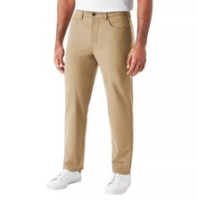 Member's Mark Men's Benton Performance Pant Size 40 x 32 Sandy Taupe