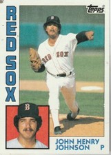 FREE SHIPPING-MINT-1984 Topps #419 John Johnson Red Sox PLUS BONUS CARDS
