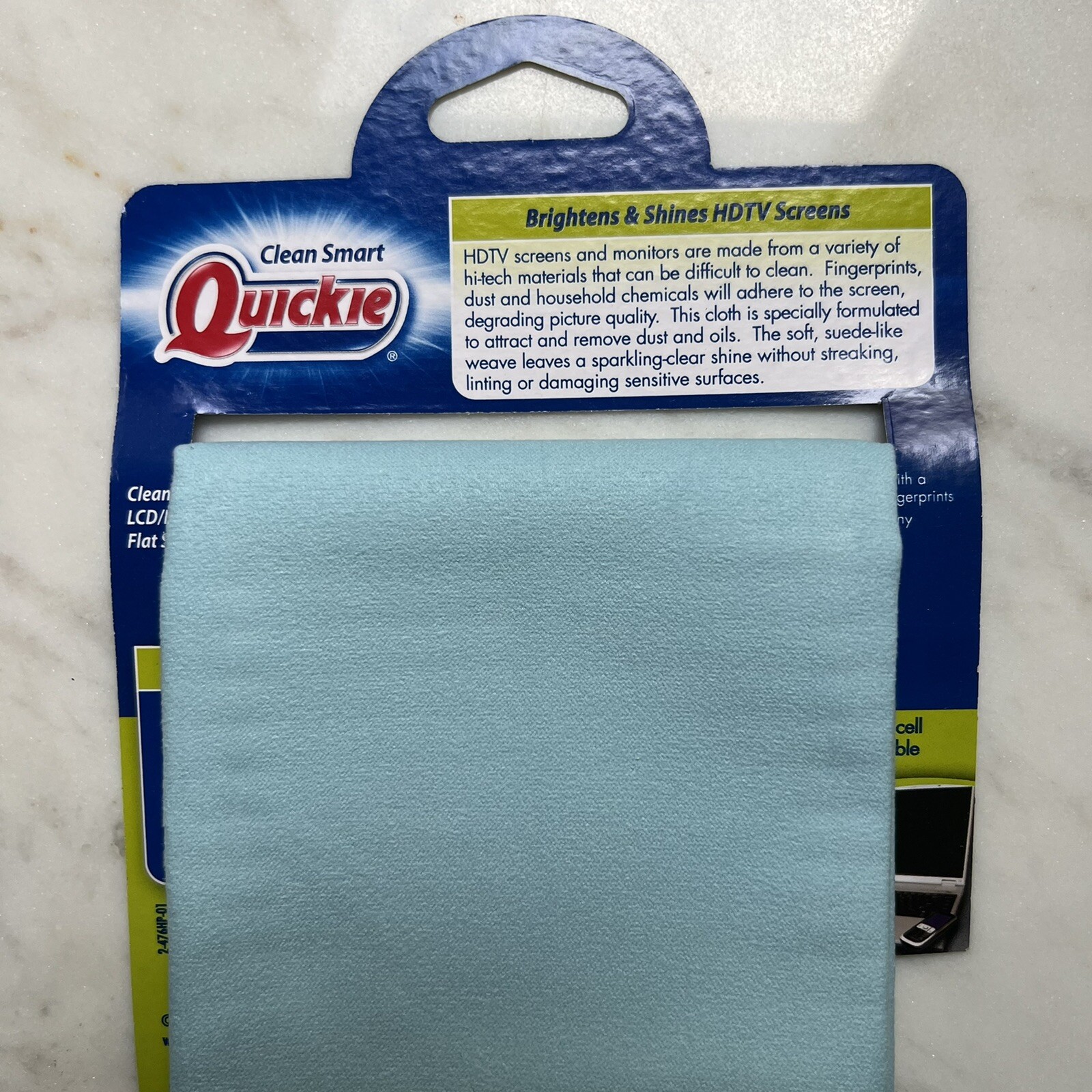 1 Pack QUICKIE Home Pro Microfiber ELECTRONIC SCREEN Cleaning Cloth