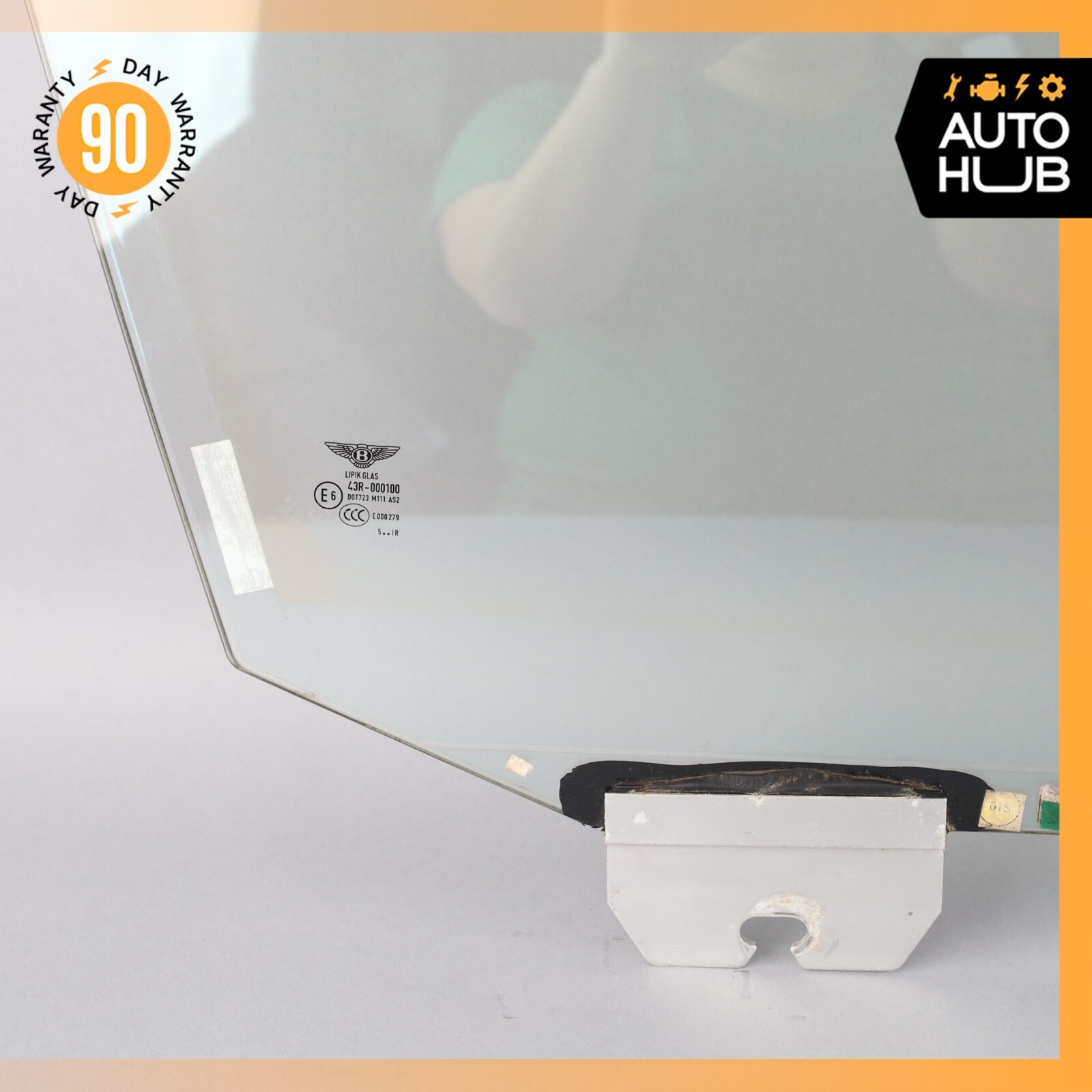 06-13 Bentley Continental Flying Spur Front Right Side Door Window Glass OEM 53k