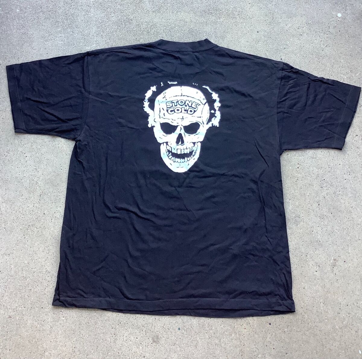 Vtg 90s Stone Cold Steve Austin T Shirt Wrestling Smoking