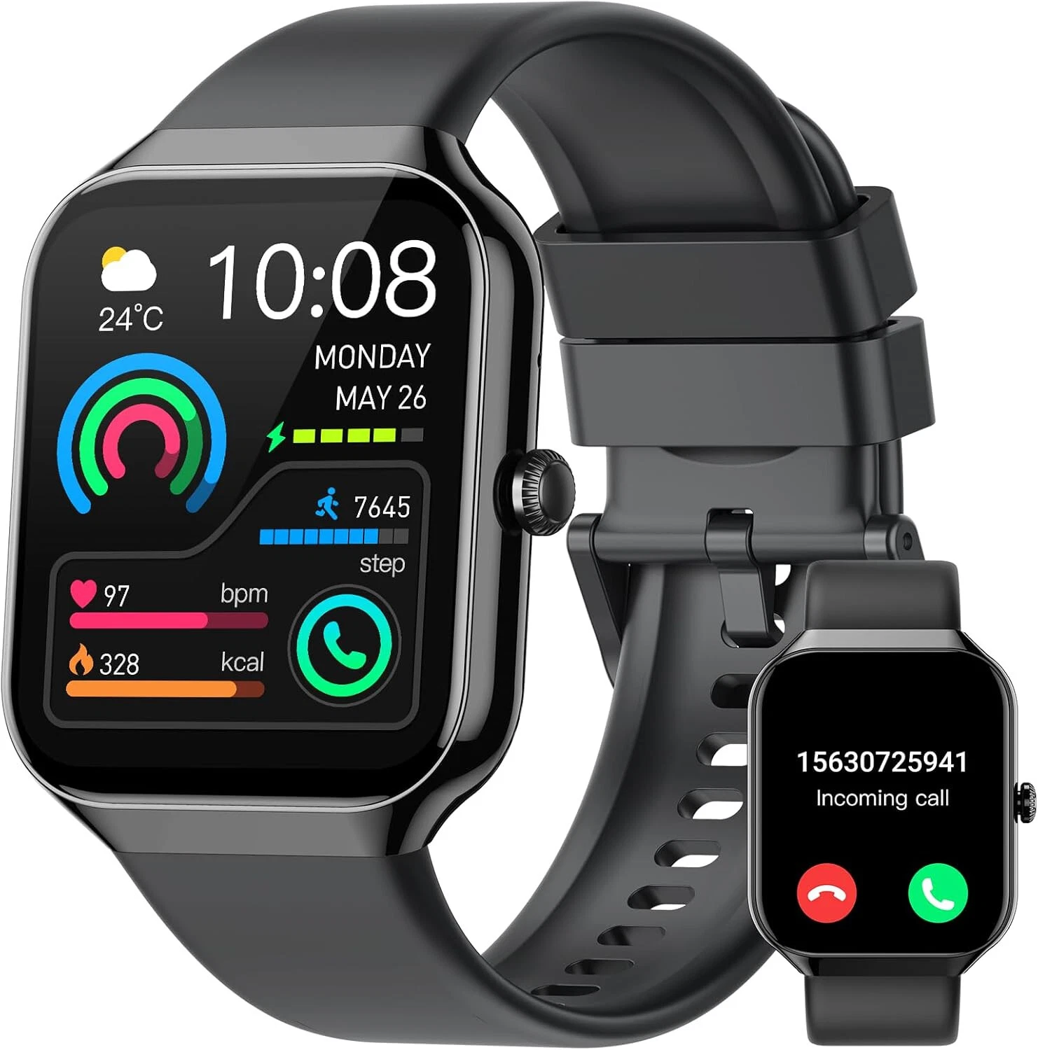 Smart Watch Men Women with Phone Function Waterproof Sports Watch for Android IOS