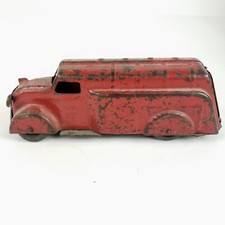 Vintage 1930s Van Wyandotte or Marx Pressed Steel Toy Truck Armored Car 11
