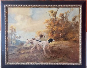 english pointer painting