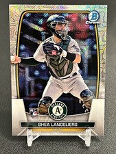 2023 Bowman Chrome Baseball Mega Box Shea Langeliers Oakland Athletics RC #3