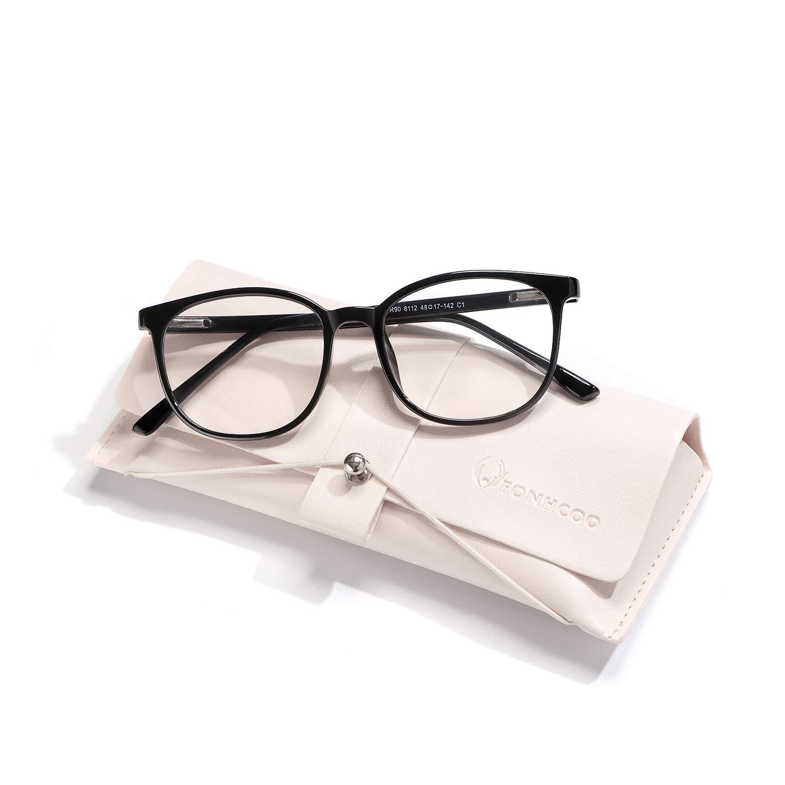 Blue Light Blocking Glasses Fashion Round TR90 Frame Transparent Eyewear Anti...