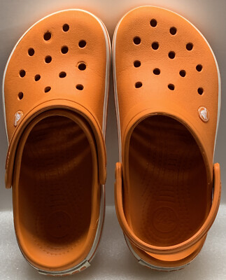 Crocs unisex adult Men's and Women's Crocband Clog, Women Men Orange  Rare