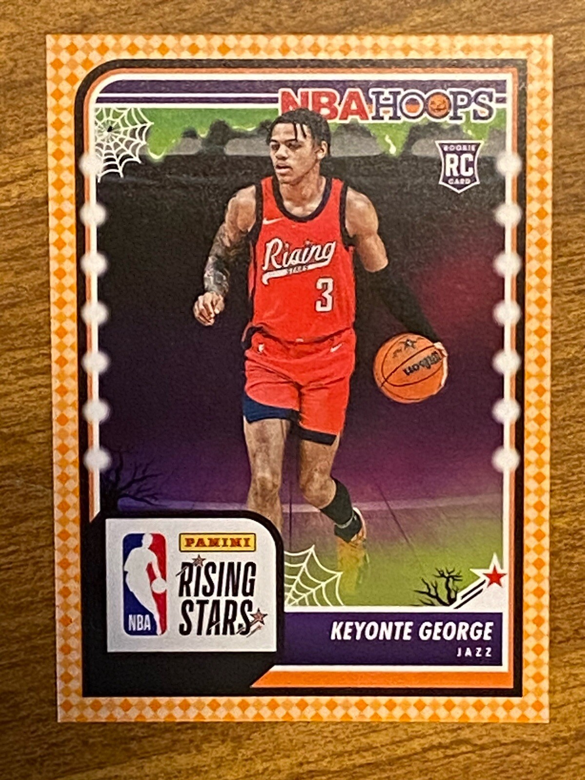 2023-24 Panini Haunted Hoops Keyonte George Rising Stars Orange Parallel #283