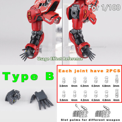 For 1/100 MG RE Gundam Model Gunpla Action Hand 3.0 RX-78-2 Sazabi