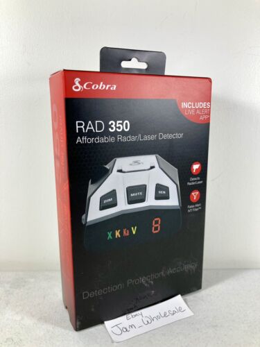 Cobra Electronics Rad 350 Affordable Radar/Laser Detector IVT Filter NEW SEALED!