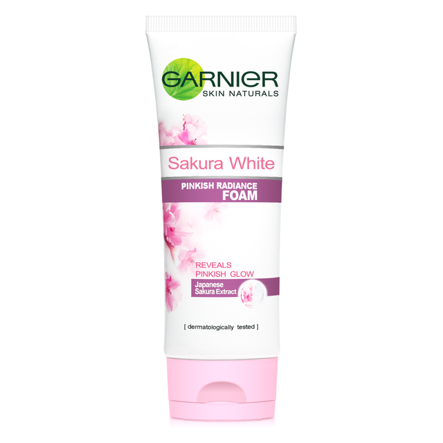 garnier sakura white facial foam
