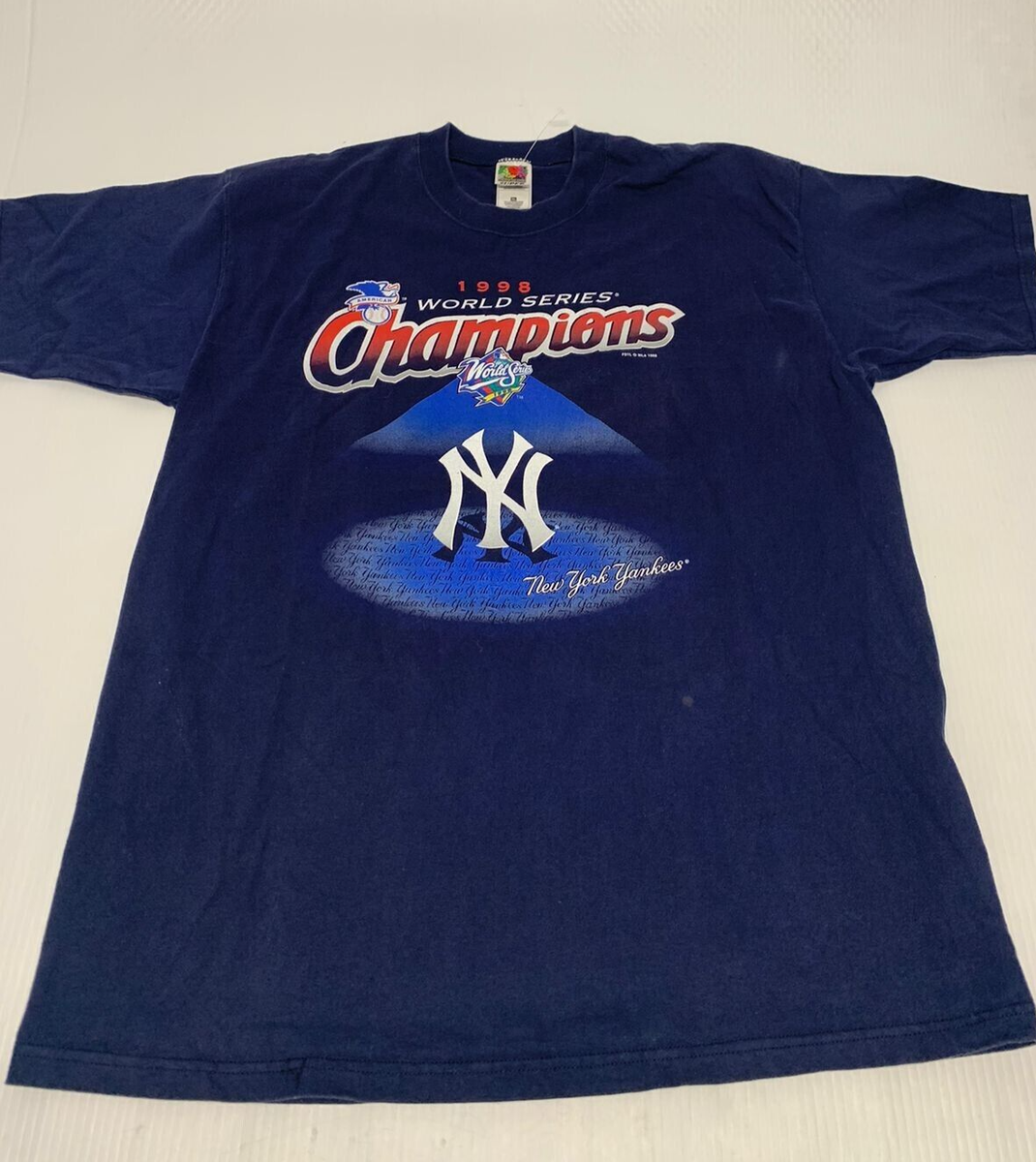 VTG T-Shirt Blue 1998 World Series Champions New York Yankees XL