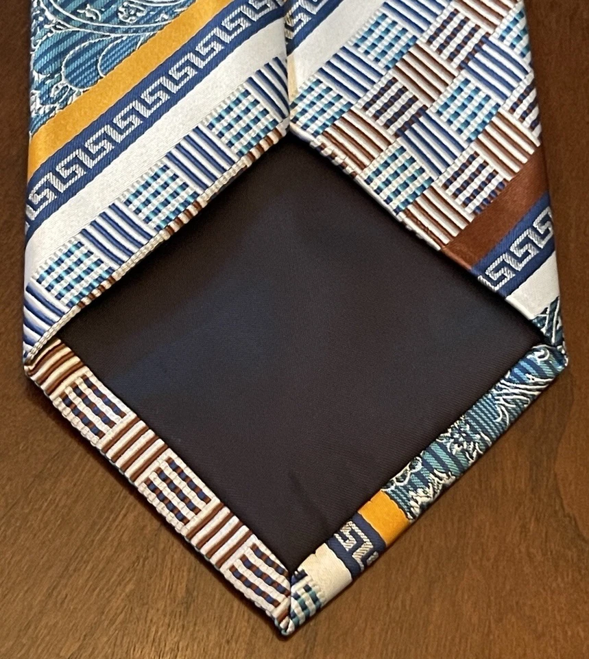 Corbata de cuello Daniel Ellissa azul 100 % poliéster para hombre hecha en China Foto 2 de 4