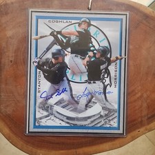 Giancarlo Stanton & Logan Morrison signed Autographed 8x10 photo