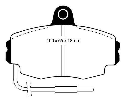 EBC YellowStuff Front Brake Pads for Citroen ZX 1.6 91-98 EBC YellowStuff Front Brake Pads for Citroen ZX 1.6 91-98