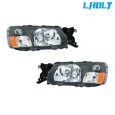 LABLT Left+Right Halogen Headlight For 2003 2004 Subaru Forester Headlamps Clear