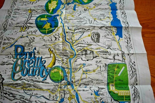 Directorio de mapas y negocios Pend Oreille del condado de Washington 1995 33""x 22,5"" colorido - Imagen 8 de 11