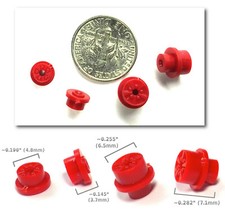 4 BTO New Made Aurora T-Jet Thunderjet HO Slot Car LARGE STANDARD Wheels RED