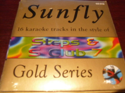 SUNFLY GOLD KARAOKE DISC GD-016 STEPS & S CLUB 7 CD+G SEALED 16 TRACKS