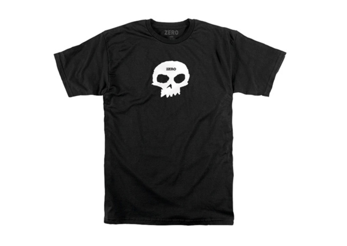 Single Skull Logo Black T-shirt