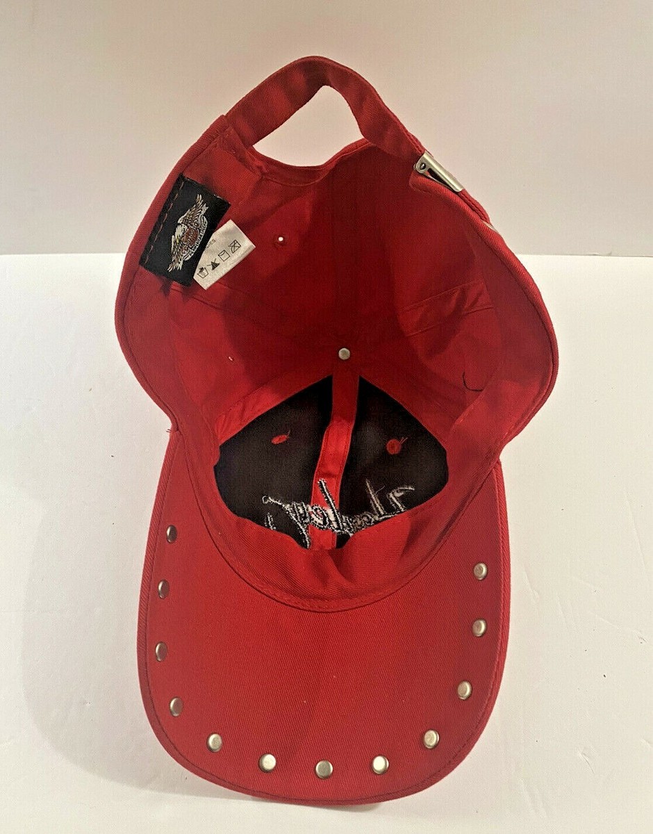 Womens Harley Davidson Studded Baseball Cap Embroidered Red  display picture 2