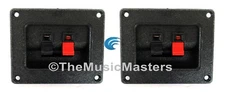 2X Square 2 1/2 x 3 Speaker Push Terminal Cup Car Home Audio Speaker Box Cabinet