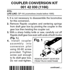 Micro Trains ~ N Scale ~ Locomotive Coupler Conversion Kits ~ 00142030