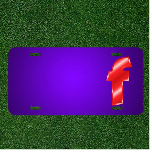 Create Custom Personalized License Plate with ABC Alphabet Letters & Add Names