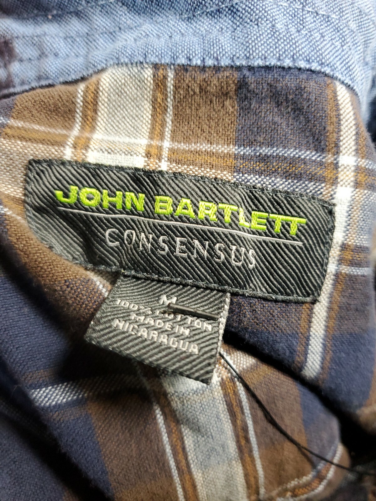 John Barlett Consensus Button-Down Shirt Blue Pla… - image 7