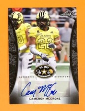 CAMERON McGRONE Michigan Wolverines Football 2018 Leaf Certified AUTOGRAPH RC