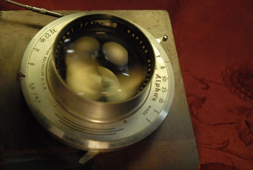 VERY RARE LENS WOLLENSAK RAPTAR 302MM 4.5 IN ALPHAX SHUTTER - Picture 5 of 7