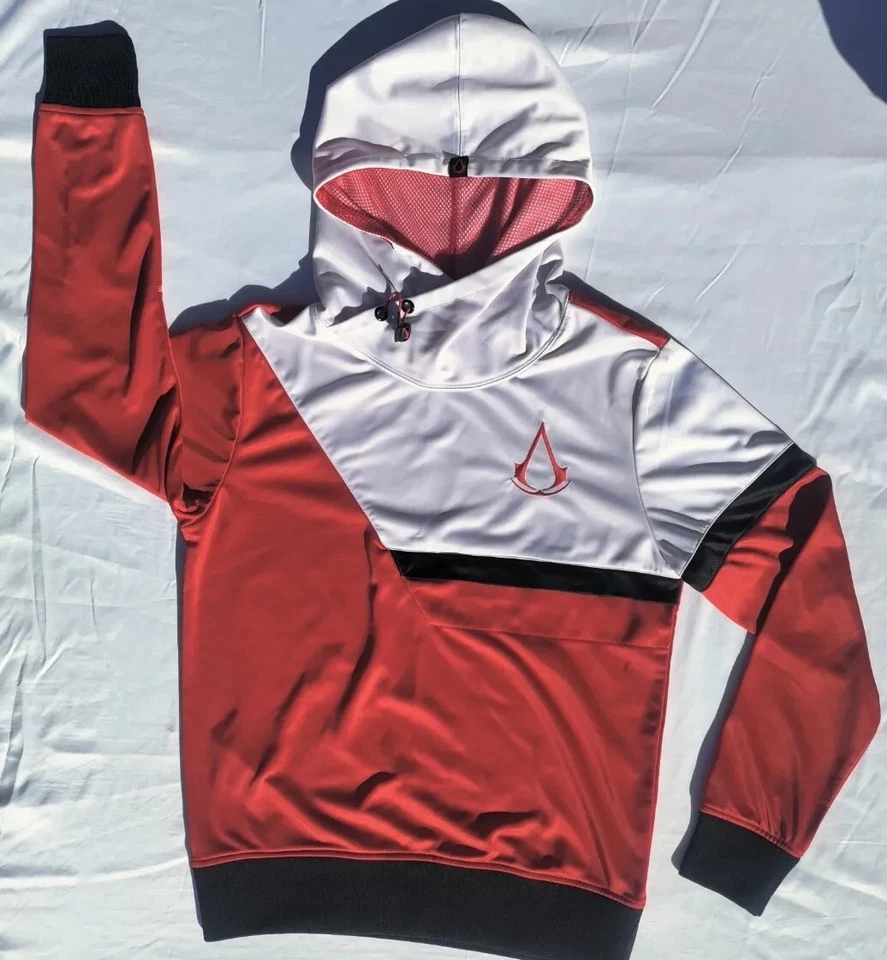 Assassins Creed Hoodie 2014 Men’s M Red Logo Black Flag Ubisoft Entertainment - Image 4 of 4