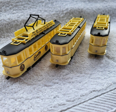 Hist. Straßenbahn - 3-teilig - 1930er/40er-Jahre - KuSt. - Ca. 1:87/HO - Neuw/VP