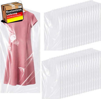 Kleidersack transparent 60x120cm Schutz Hängeschutzhülle für Kleidung, Staub Feu