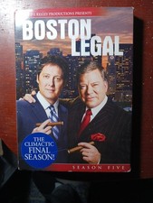 Boston Legal Season 5 w/ Slipcover DVD 4-Disc Set 5th Complete 2009 Final Season