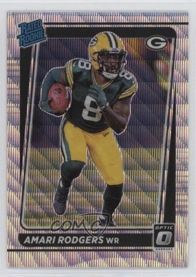 2021 Panini Donruss Optic Rated Wave Prizm 38/299 Amari Rodgers Rookie RC 0xc3