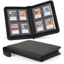 Toploader Binder 4-Pocket Card Binder for 3x4" Rigid Top Loaders, Holds 128 T...