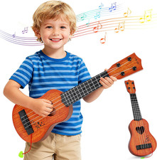 Classical Ukulele for Kids, Mini Toddler Guitar Toy with Pick, Educational Music