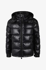 Men’s Shiny Black Puffer Jacket Hooded Winter Coat | Warm Quilted Bubble Down